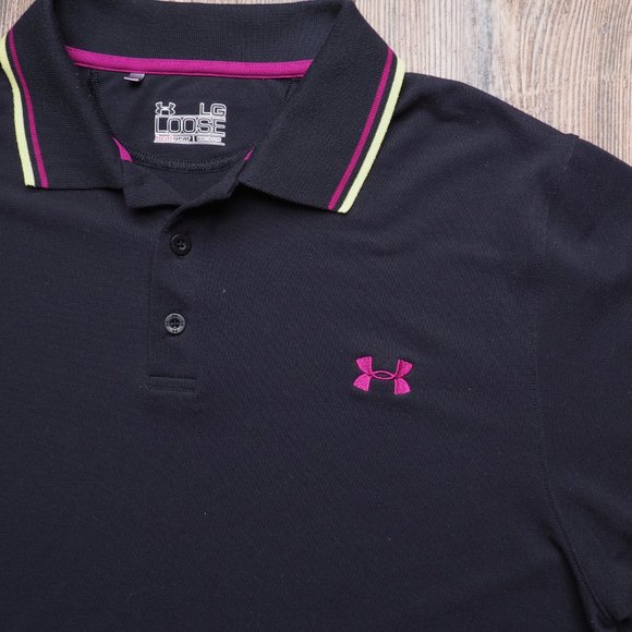 Men's Under Armour Loose Fit Heat Gear Polo - Picture 4 of 6